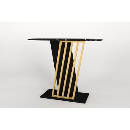 Konsolentisch GRAVITY 76,8x90 cm schwarz/golden