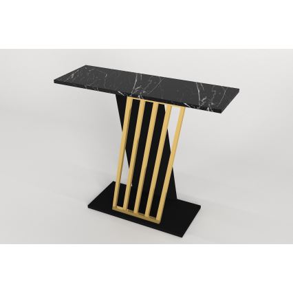 Konsolentisch GRAVITY 76,8x90 cm schwarz/golden