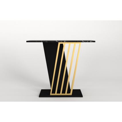 Konsolentisch GRAVITY 76,8x90 cm schwarz/golden