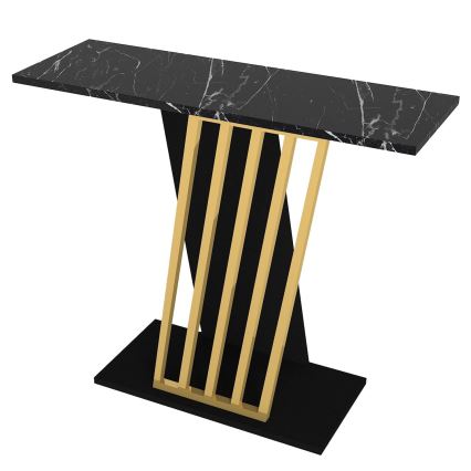 Konsolentisch GRAVITY 76,8x90 cm schwarz/golden