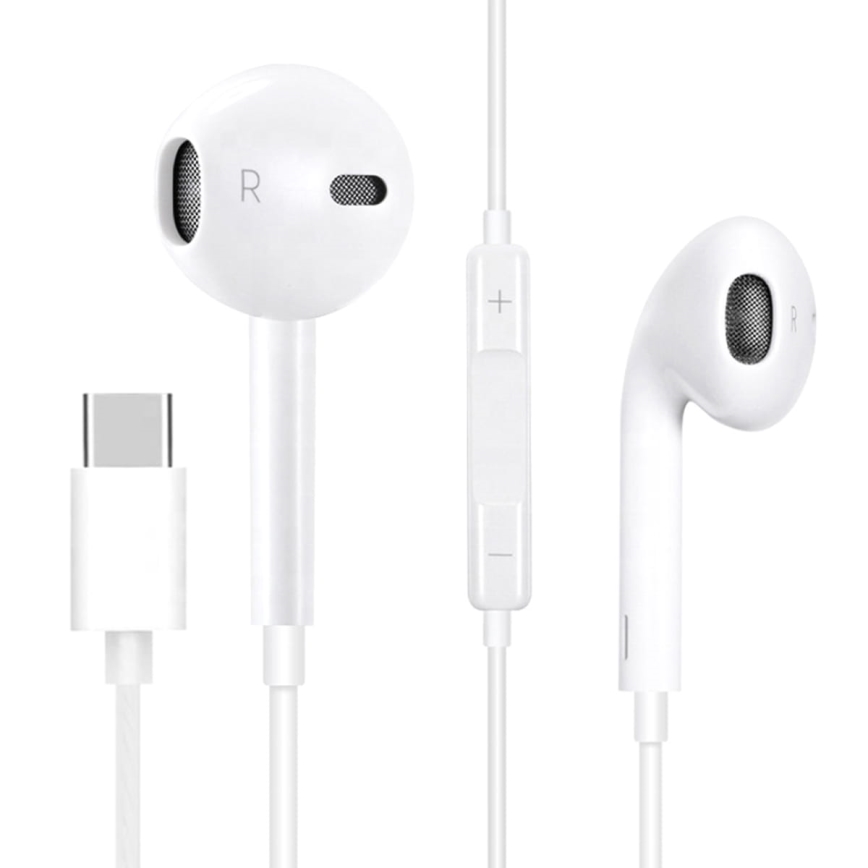 Kopfhörer mit Mikrofon USB-C weiß