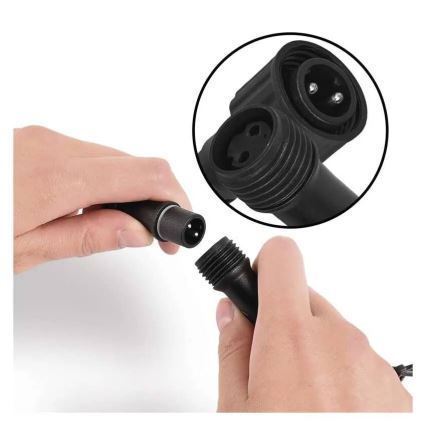Koppelbare Lichterkette 50xLED/5m IP44 kaltweiß