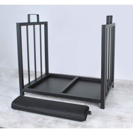 Korb für Holz 50x50,5 cm schwarz