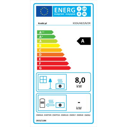 Kratki – Stahlkamin 8kW 150mm