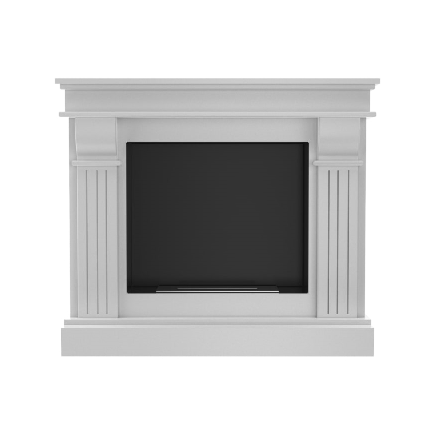 Kratki - BIO-Kamin 97,9x115 cm 3kW weiß