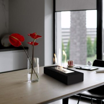 Kratki - BIO-Kamin 10x67 cm 3 kW schwarz