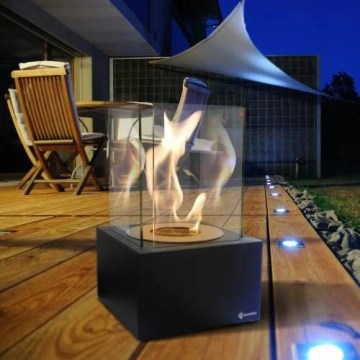 Kratki - BIO-Kamin 35,3x25 cm 1 kW schwarz