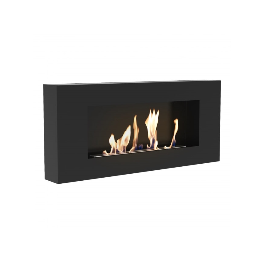 Kratki - BIO-Wandkamin 40x90 cm 1,5kW schwarz