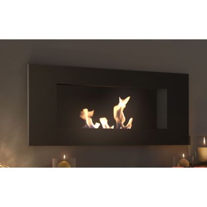 Kratki - BIO-Einbaukamin 40x90 cm 2kW schwarz