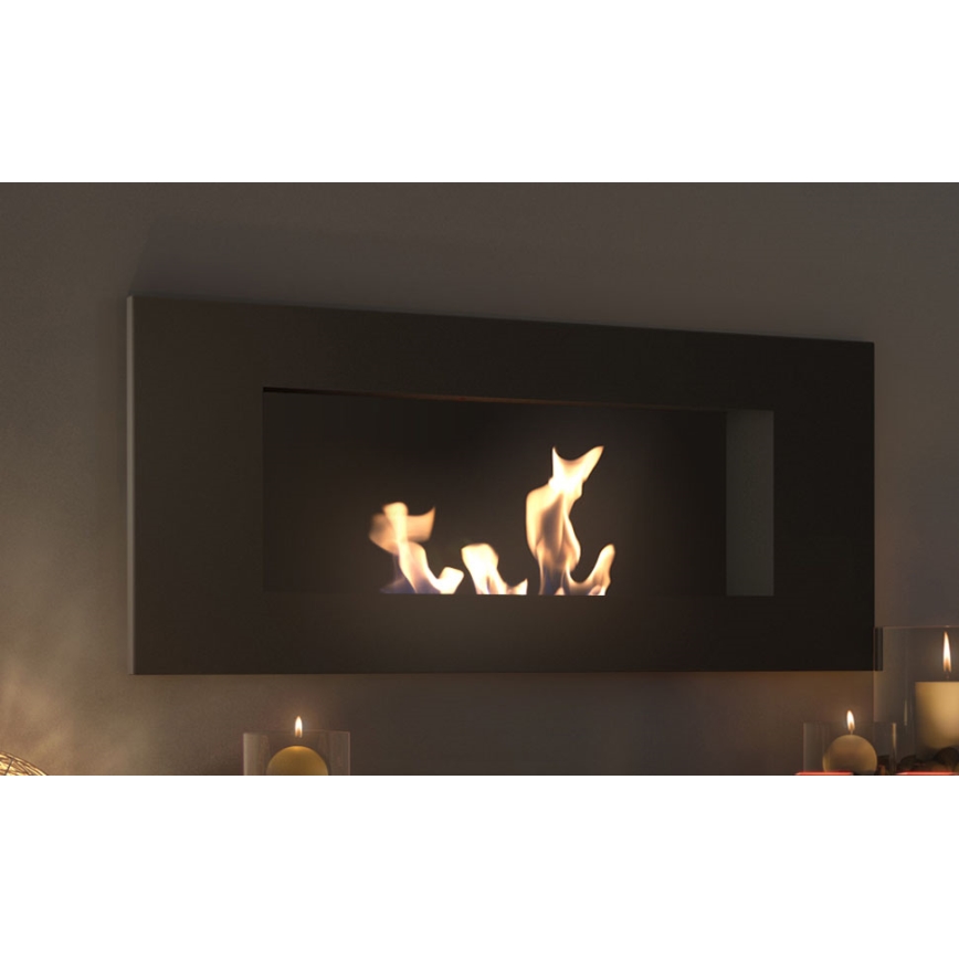 Kratki - BIO-Einbaukamin 40x90 cm 2kW schwarz