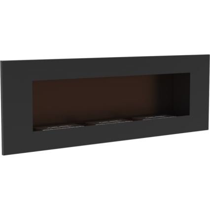 Kratki - BIO-Einbaukamin 40x120 cm 3x1,1kW schwarz