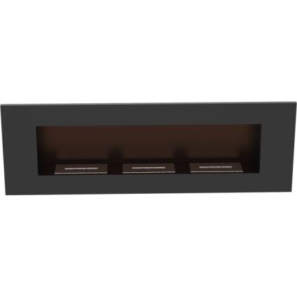 Kratki - BIO-Einbaukamin 40x120 cm 3x1,1kW schwarz