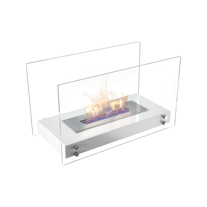 Kratki - BIO-Kamin 40,2x70 cm 2kW weiß