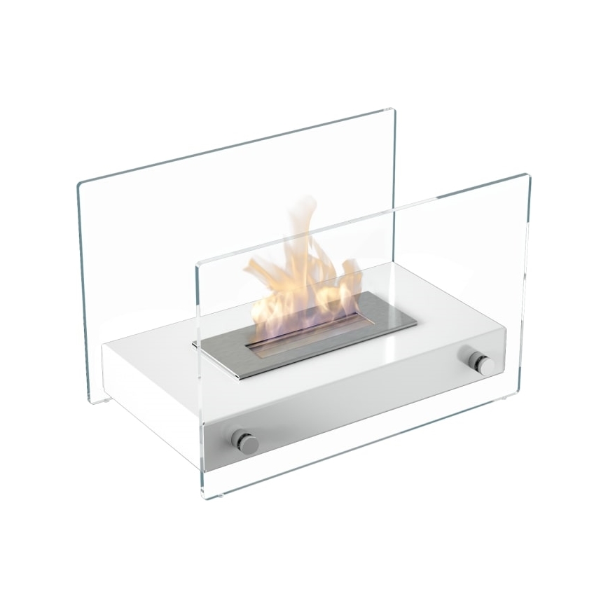 Kratki - BIO-Kamin 25,2x39cm 1kW weiß