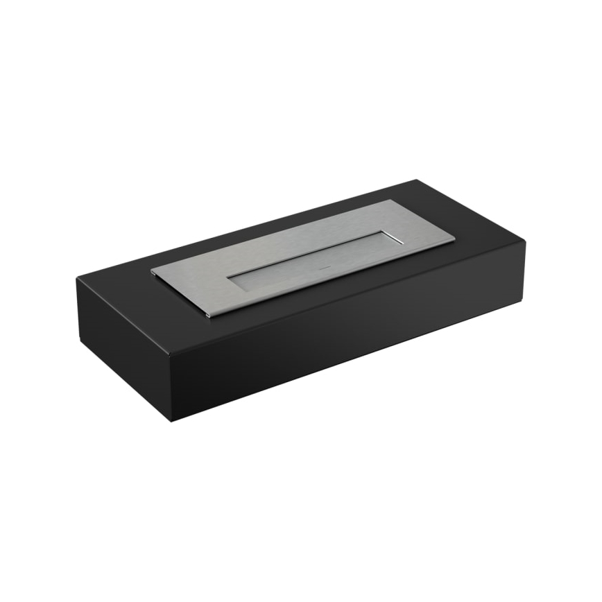Kratki - BIO-Kamin 8,5x49 cm 2,5kW schwarz