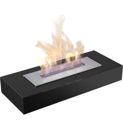 Kratki - BIO-Kamin 10x67 cm 3kW schwarz