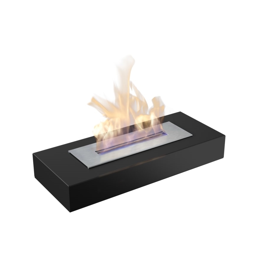 Kratki - BIO-Kamin 10x67 cm 3kW schwarz