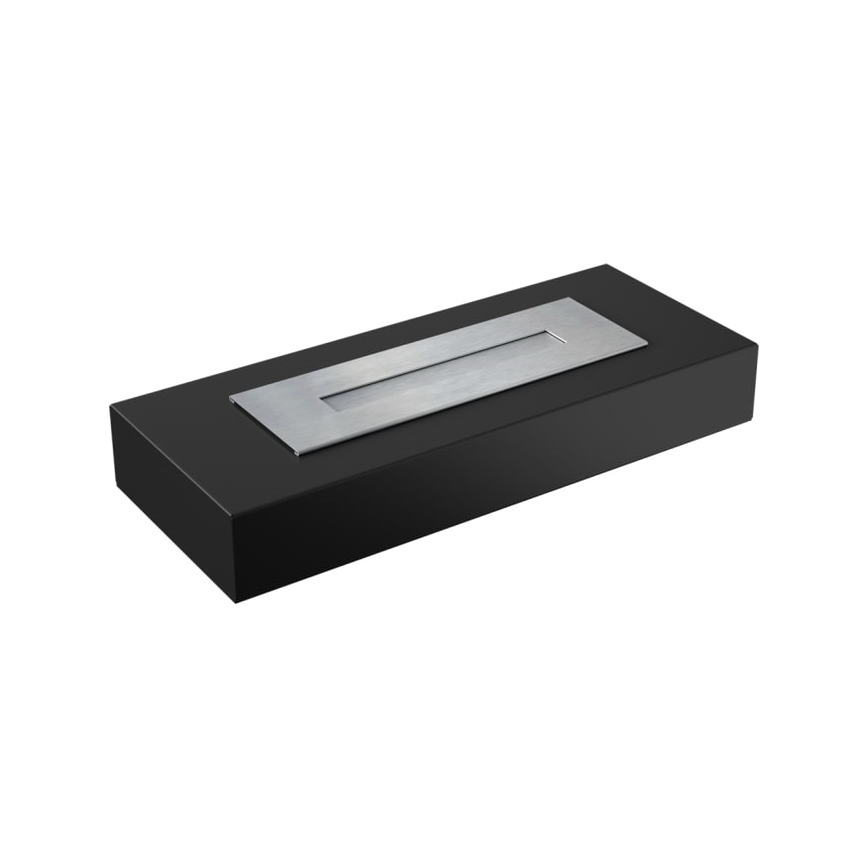 Kratki - BIO-Kamin 10x67 cm 3kW schwarz