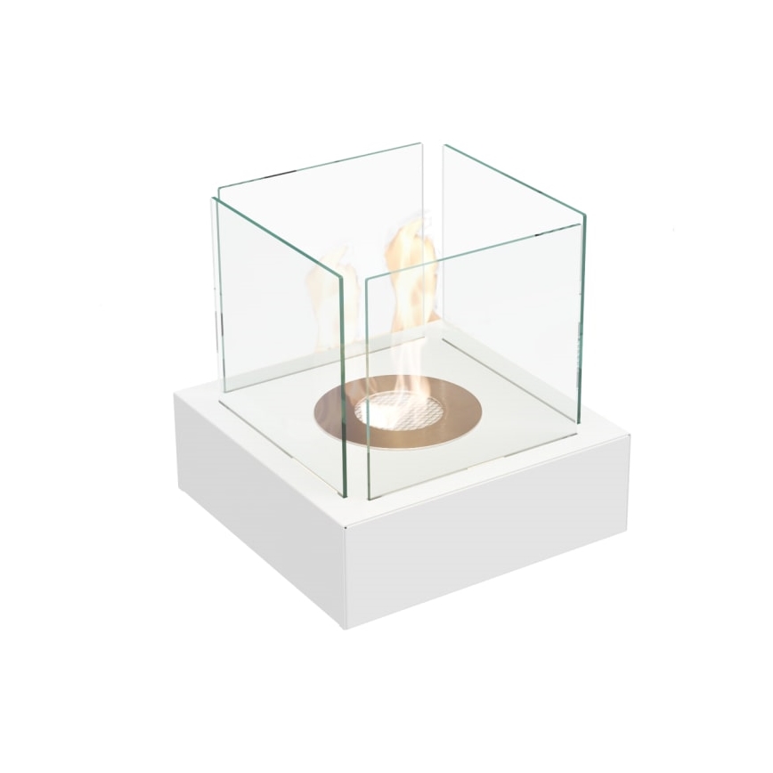Kratki - BIO-Kamin 30,3x30 cm 1kW weiß