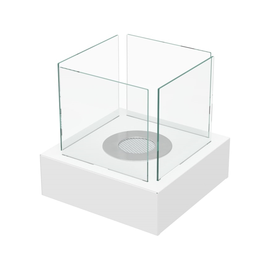 Kratki - BIO-Kamin 30,3x30 cm 1kW weiß