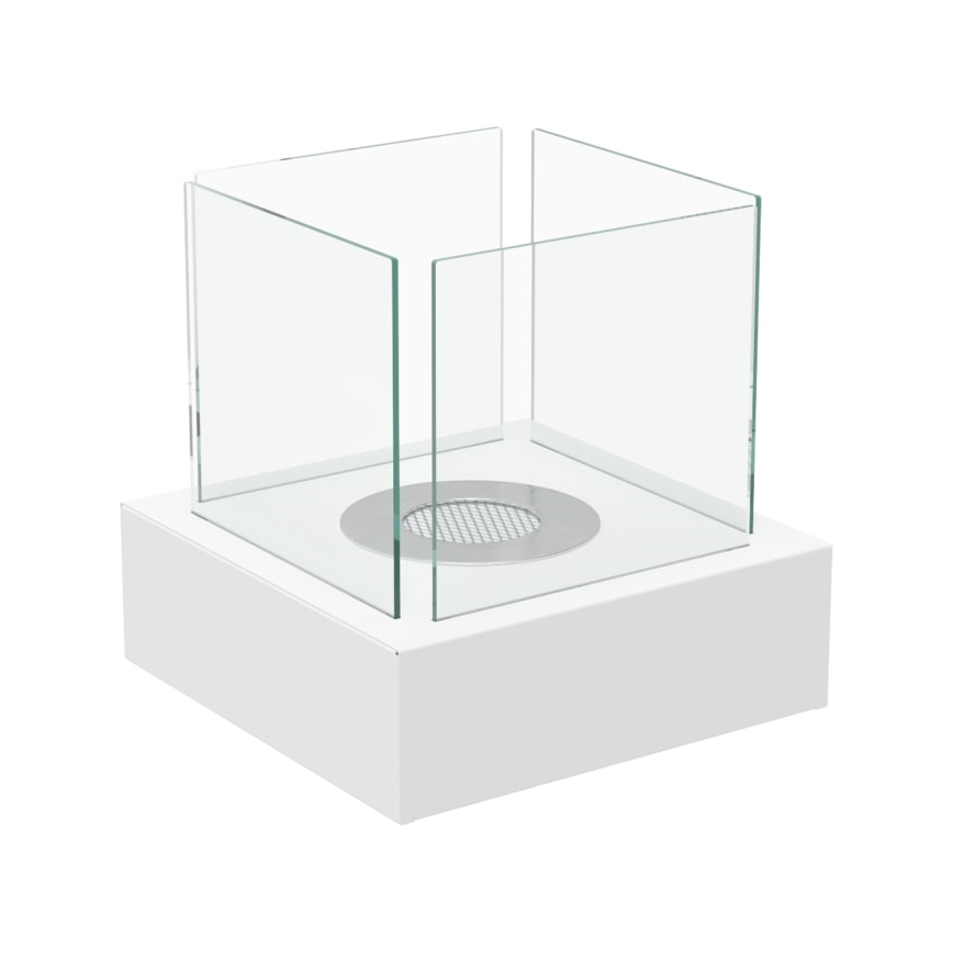 Kratki - BIO-Kamin 30,3x30 cm 1kW weiß