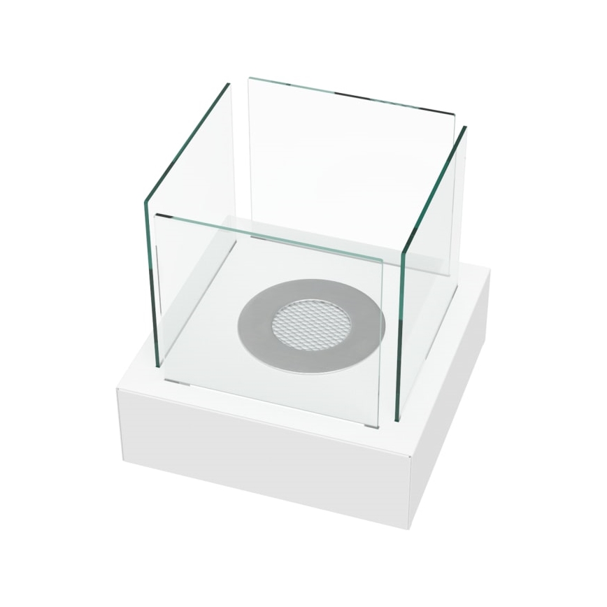 Kratki - BIO-Kamin 30,3x30 cm 1kW weiß