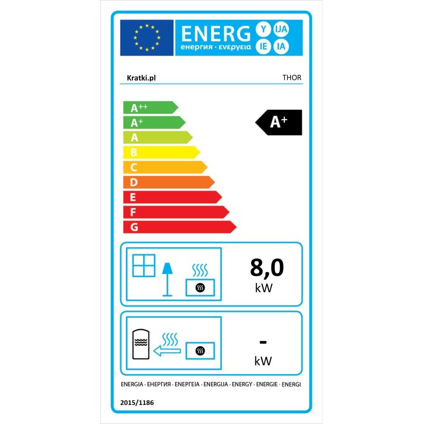 Kratki – Stahlkamin 8kW 150mm