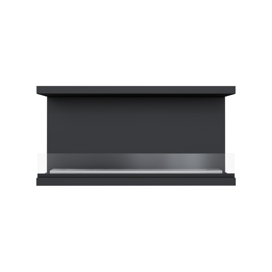 Kratki - BIO-Einbaukamin 50x100 cm 7kW schwarz