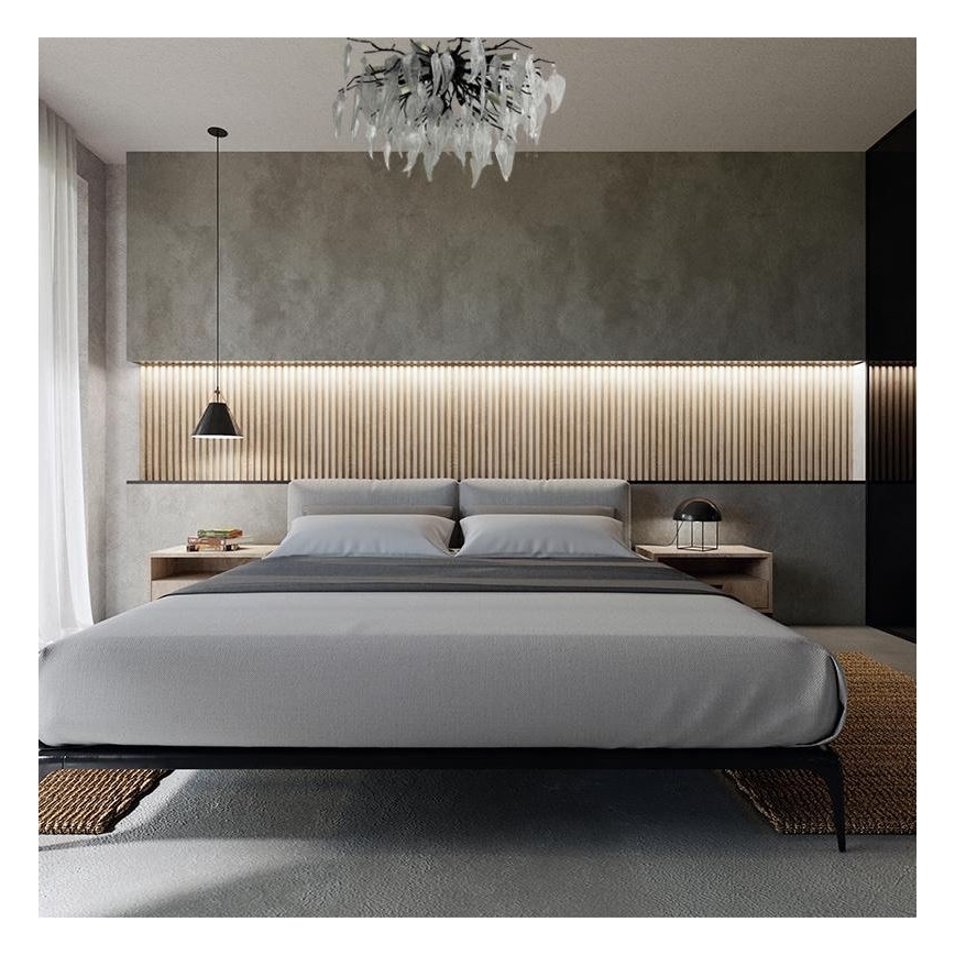 Kristall-Aufbaukronleuchter 10xG9/40W/230V schwarz