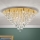 Kristall-Deckenkronleuchter CELESTE 12xG9/40W/230V d 75 cm golden