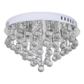 Kristall-Deckenleuchte 6xE14/60W/230V