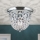 Kristall-Deckenleuchte PLAFOND 1xE27/40W/230V d 26 cm glänzendes Chrom