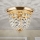 Kristall-Deckenleuchte PLAFOND 1xE27/40W/230V d 26 cm golden