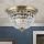 Kristall-Deckenleuchte PLAFOND 3xE27/40W/230V d 35 cm bronzen