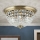 Kristall-Deckenleuchte PLAFOND 6xE27/40W/230V d 47 cm bronzen