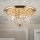 Kristall-Deckenleuchte PLAFOND 6xE27/40W/230V d 47 cm golden