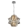Kristall-Kronleuchter an Kette CROWN 4xE14/40W/230V glänzendes Chrom