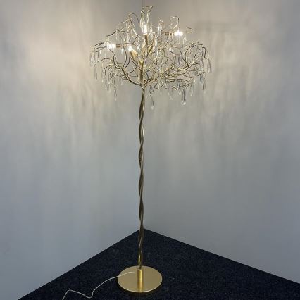 Kristall-Stehleuchte 5xG9/40W/230V golden