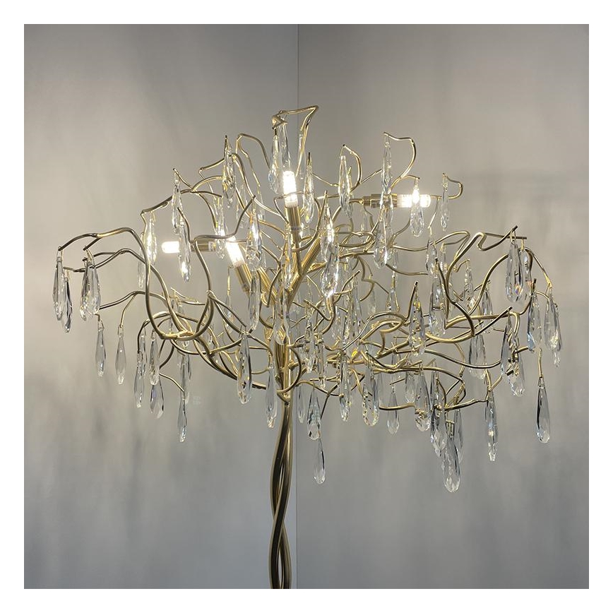 Kristall-Stehleuchte 5xG9/40W/230V golden