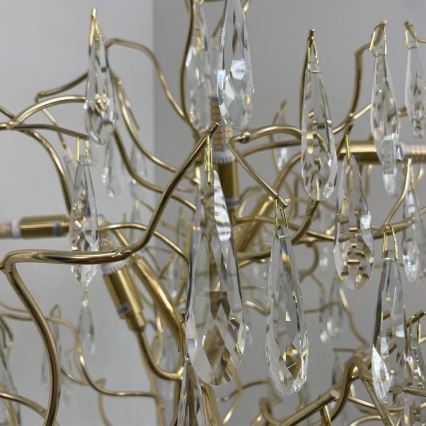 Kristall-Stehleuchte 5xG9/40W/230V golden