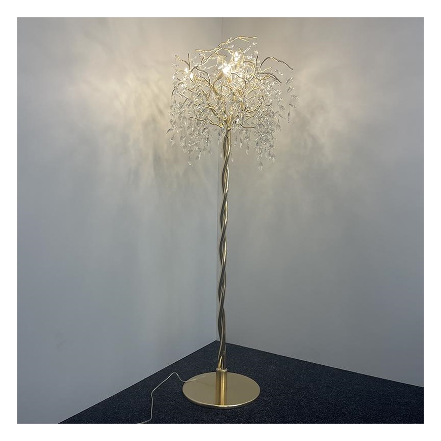 Kristall-Stehleuchte 5xG9/40W/230V golden