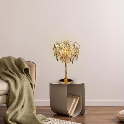 Kristall-Tischleuchte 5xG9/40W/230V golden
