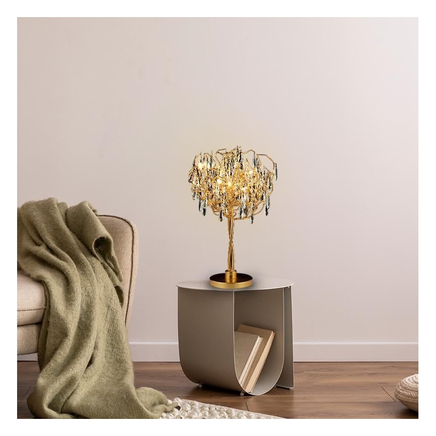 Kristall-Tischleuchte 5xG9/40W/230V golden