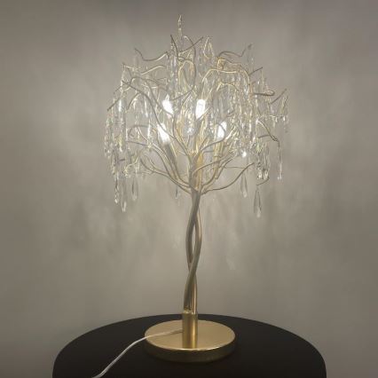 Kristall-Tischleuchte 5xG9/40W/230V golden