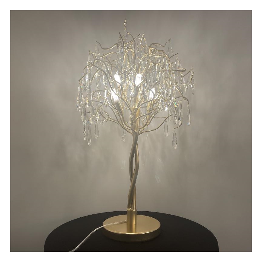 Kristall-Tischleuchte 5xG9/40W/230V golden