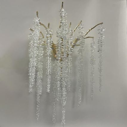 Kristall-Wandleuchte 3xG9/40W/230V Roségold