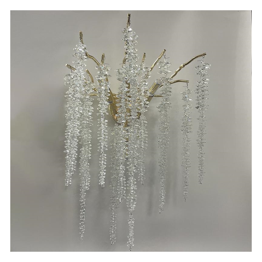 Kristall-Wandleuchte 3xG9/40W/230V Roségold