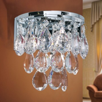 Kristall-Wandleuchte CELESTE 2xG9/40W/230V glänzendes Chrom