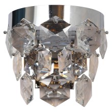 Kristall-Wandleuchte GRACE 2xE14/40W/230V chrom