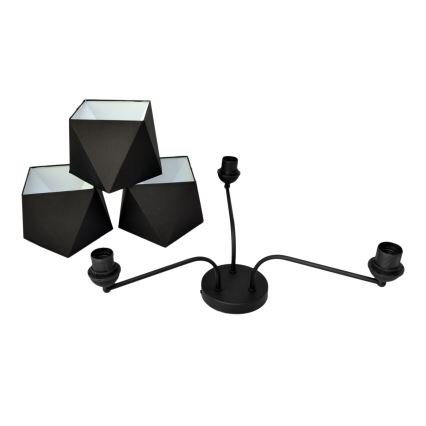 Kronleuchter ADAMANT 3xE27/15W/230V schwarz